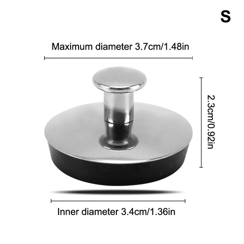 

1 шт. Заглушка для раковины Заглушка для слива ванны Резиновая Заглушка для умывальника в ванной из нержавеющей стали Заглушка для слива Инструменты для ванной S