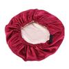 Satin Bonnet Beanie Hat Double Layers Satin Dome Cap for Head Wrap Cover with Neat Stitches Invisible Elastic Band