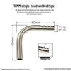 304 Stainless Steel 90° Welded Elbow Hose Fitting - Sizes 6, 8, 10, 12