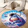 Personalized E-Eeyore Round Chair Office Rug - Perfect for Mat, Office Chair & More - Ideal Gift for Birthdays and Holidays