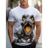 Fashionable Soft Comfortable Breathable Summer Men's T-shirt Colorful Retro Pattern Casual Sports Versatile Short Sleeved T-shirt