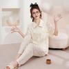 Sweet Floral Cotton-Silk Pajamas: Korean-Style Summer Short-Sleeve Set for Women