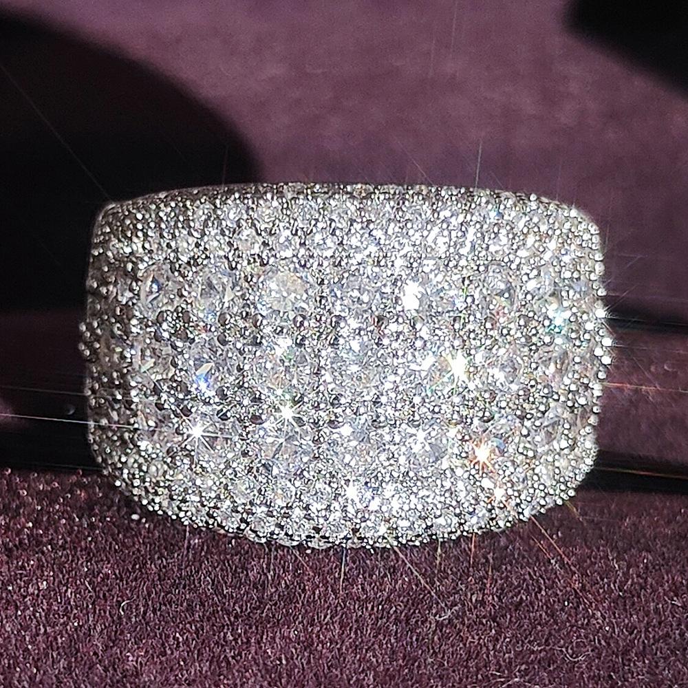 Wholesale Eternity Band Promise ring 925 Sterling silver Diamond cz Engagement Wedding Rings for women Men Finger Party Jewelry