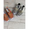 Women's Houndstooth Slip-On Sneakers - Casual Breathable Walking Shoes with Chain Decor