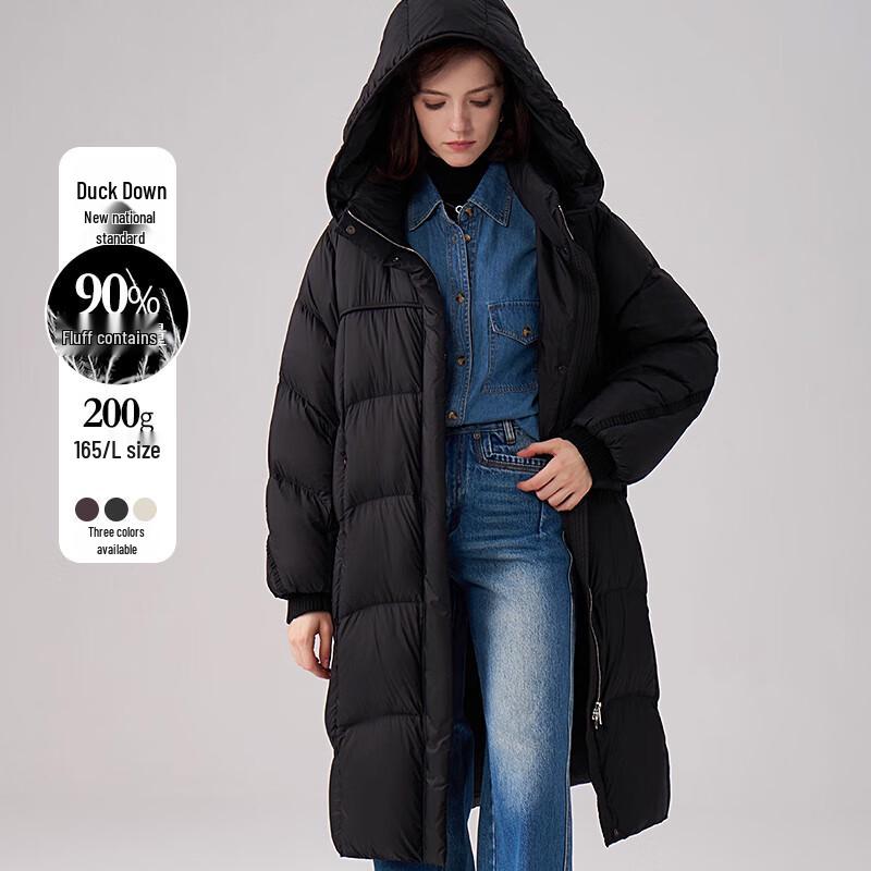 

Женский Премиальный Пуховик Зимний Длинный с Капюшоном M