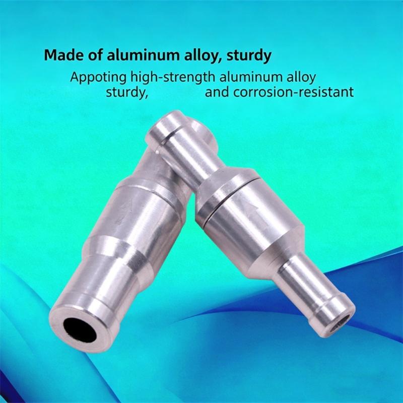 Aluminum Alloy Fuel One Way Check Valves Universal Use for Car Bike Fuel System Works Under 0.2 To 6 Bar Pressure Range