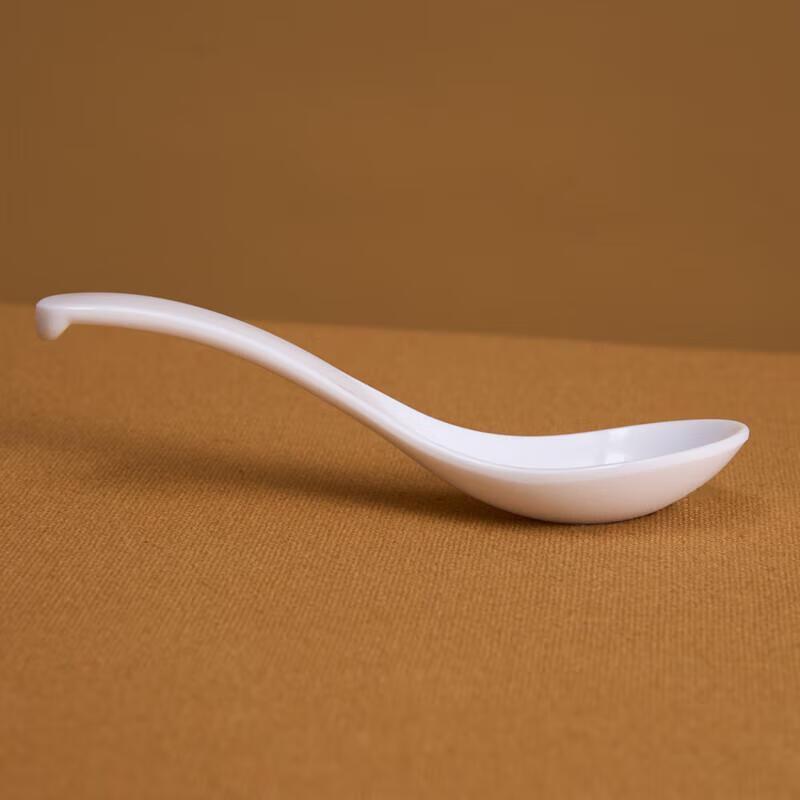 JINGRX7006 White Melamine Canteen Spoon