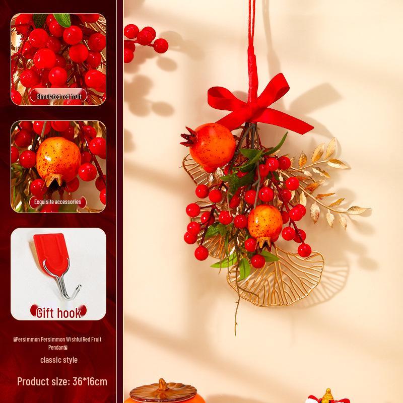 Housewarming Door Hanging: New Home Fortune Fruit String for Indoor Living Room Decor, Adds Birthday Atmosphere