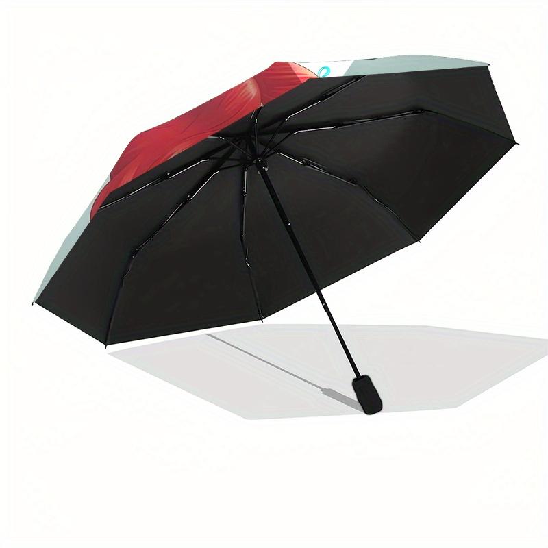 Mermaid,Ariel Automatic Opening and Closing Umbrella - 8-rib Reinforced Folding Design, Lightweight and Portable, Suitable for Daily Busines
