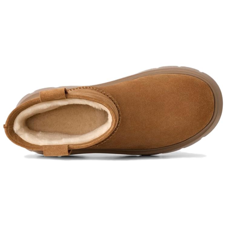 UGG Calimuze Mini Pull On Comfortable Simple Snow Boots Women Boots Brown 1174516-CHE