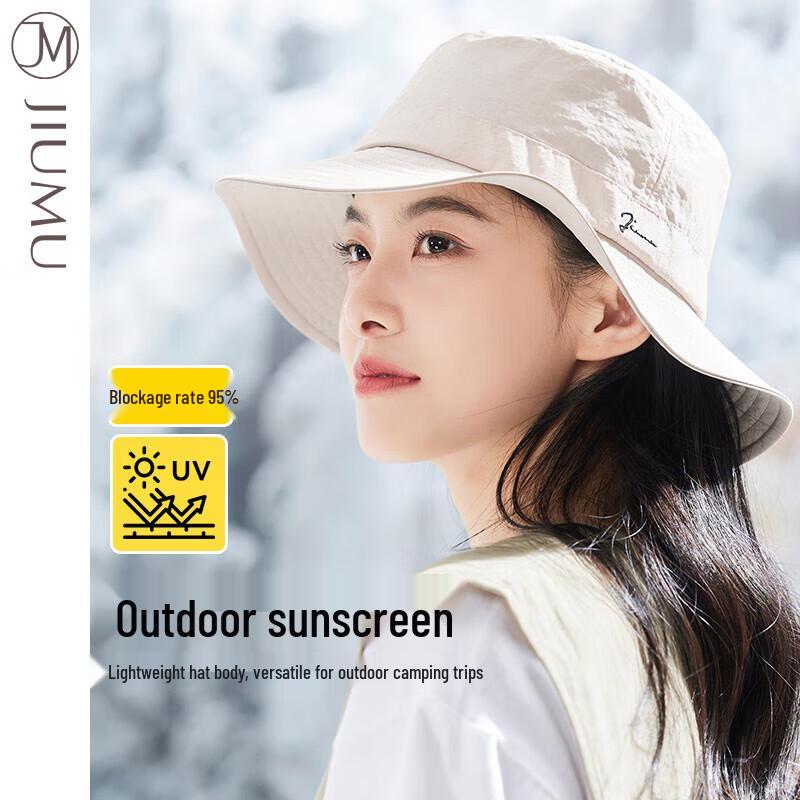 JIUMU Women's Summer Wide-Brim Sun Hat CW114