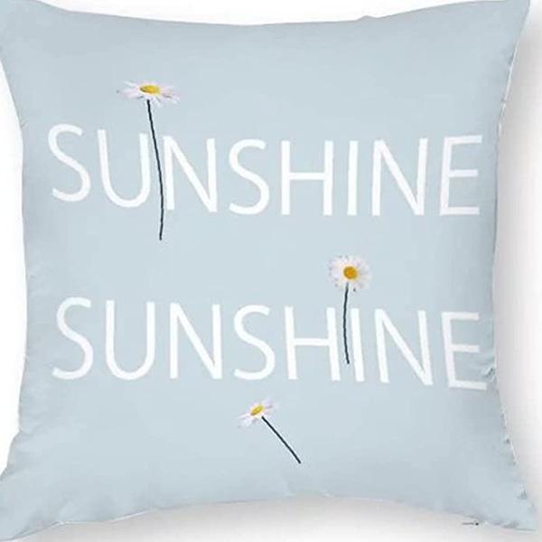 Year Daisy Flower Linen Pillow Case Home Decor Hydrangea Sofa Pillow Cushion