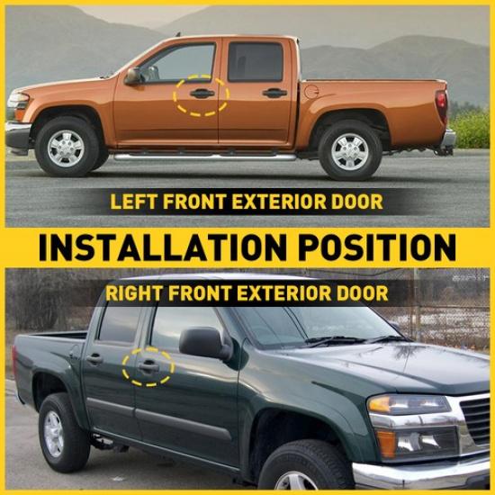 2x Front Outer Outside Exterior Door Handles Left & Right for 04-12 Colorado