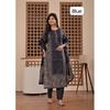 Heavy Cotton Women's Kurti Pant Dupatta Set Indian Designer Top Tunic Kurta Set