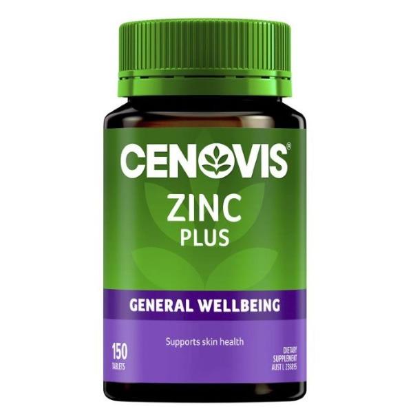 

Cenovis Zinc Plus General Wellbeing + Skin Health 150 Tablets