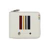 Quattro 058624 Round Zipper Bifold Wallet with Coin Purse, White
