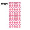 Style Braid Charms 60Pcs Hair Accessories, Heart Letter Shape Rings, Large Hole Design Thick Jewelry Beads for Braids Dreadlocks
