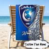 Custom Name Al FC Crest Microfiber Beach Towel Super Soft & Absorbent for Bath, Beach, Travel  Bath Time Accessory, Fan Gifts
