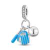 Blaue Serie Charms 925 Silber Schmetterling Erde Ozean Charms Perlen Anhänger Passend für Original Armband DIY Schmuckherstellung