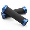 Motorcycle for Diameter Aluminum Grippy Grips 38492 Grips, 125mm, 22.2mm Handlebars, Through-end, Ring, GG-D-AL-BASE, Blue,