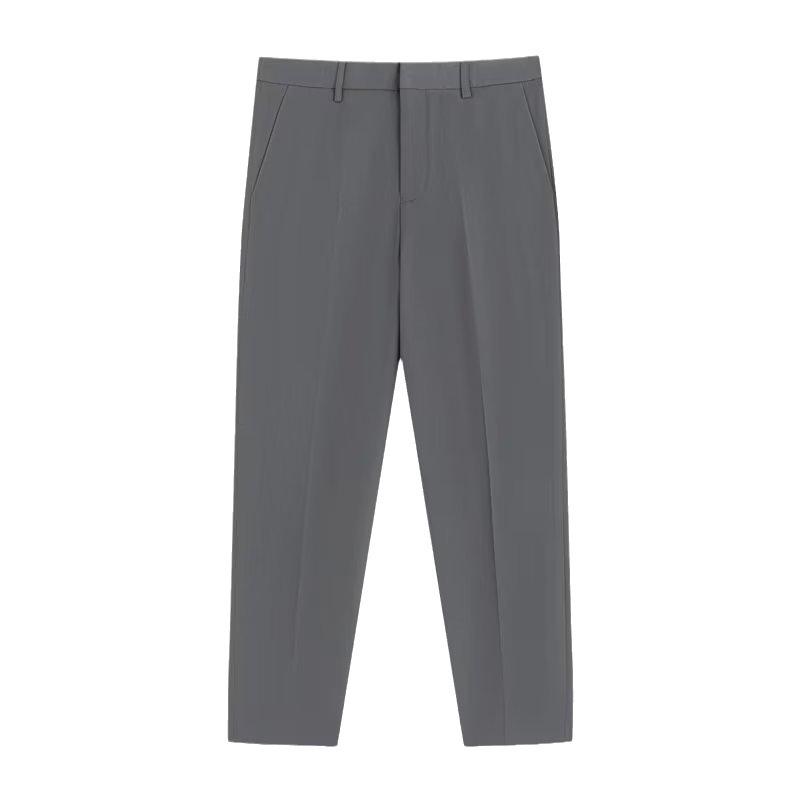 Men's Casual Slim-Fit Drape Nine-Point Suit Pants