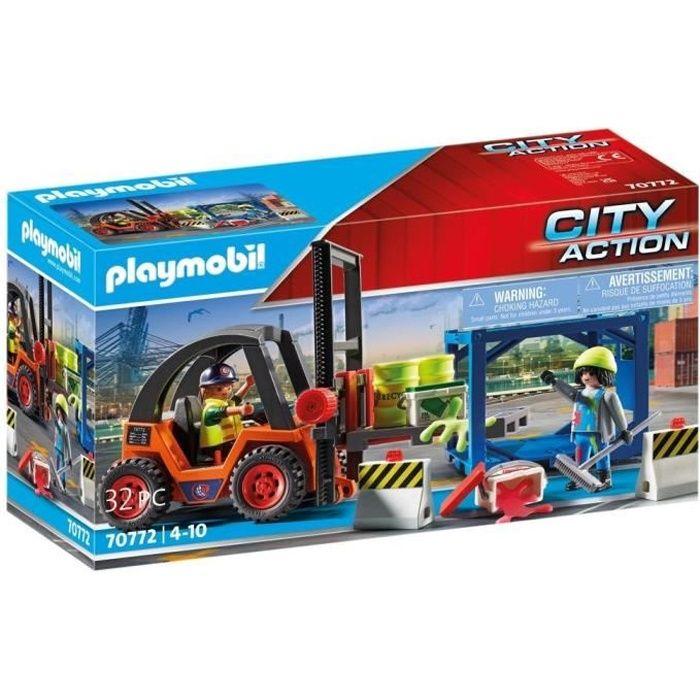 PLAYMOBIL - 70772 - Chariot Élévateur Avec Cargaison