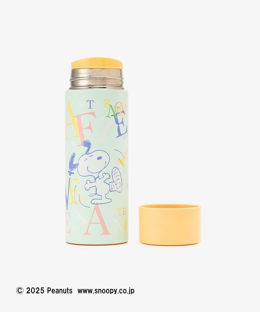 Tea AfternoonTea LIVING Water Bottle JJ14 Stainless Steel Green [Afternoon Living] Bottle/Mug Bottle/PEANUTS