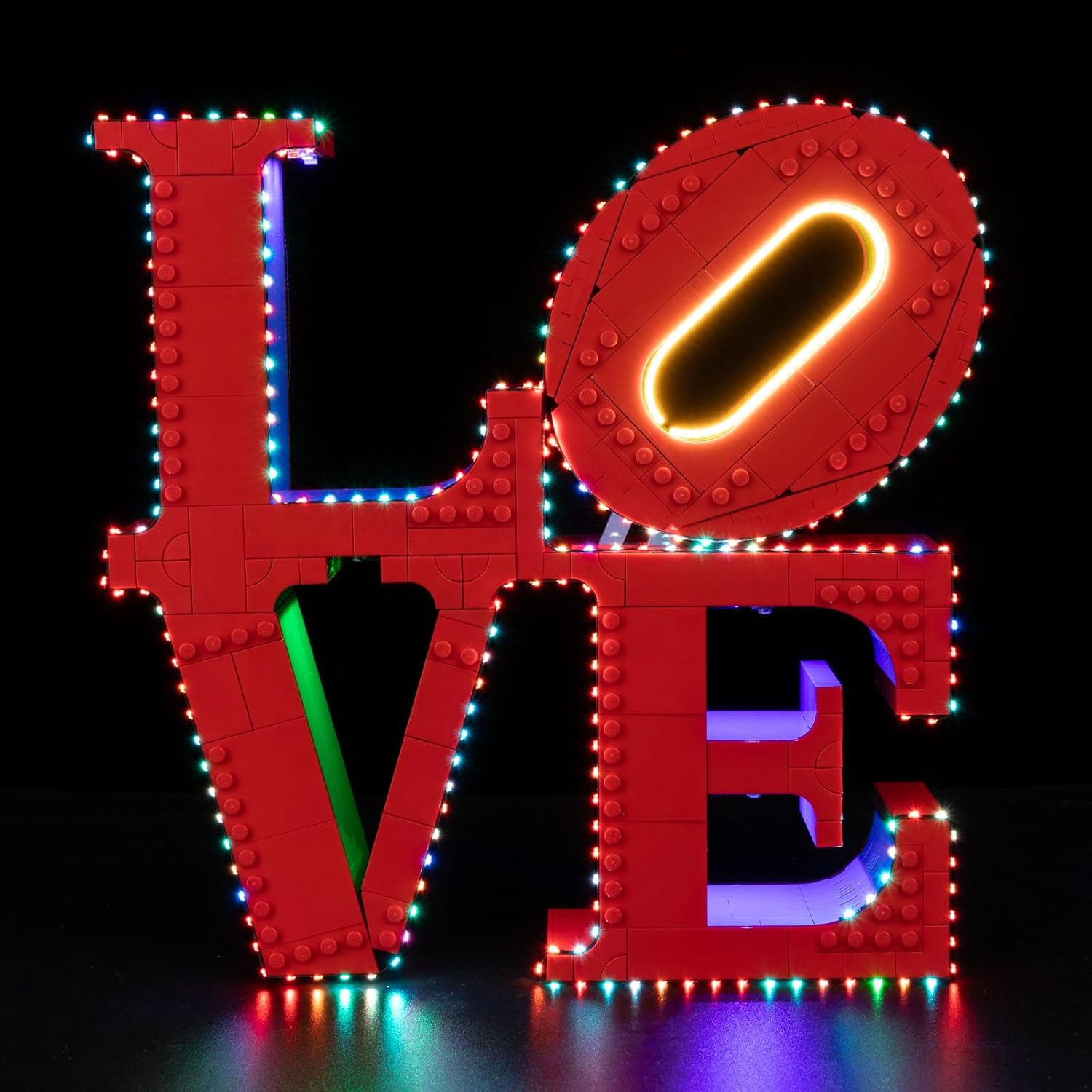 BrickSoul Led Light Kit for Lego Art Love Collectible Building Set, Compatible with Love Sign 31214 Lego Light Kit, Gift Ideas for Valentine Birthday