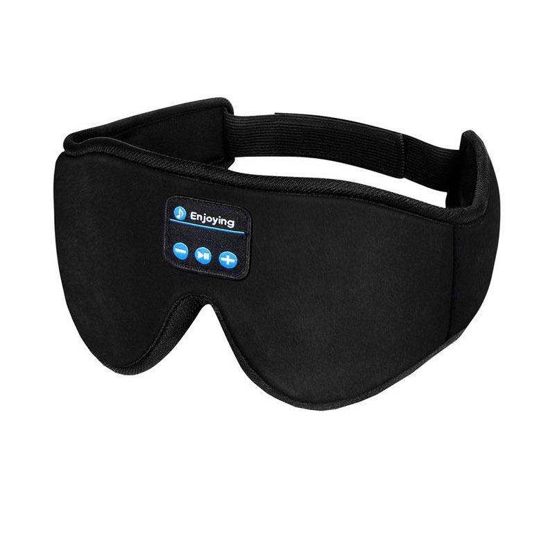 

Black 3D Bluetooth 5.0 Wireless Over-Ear Eye Mask with Memory Foam and Extended Battery Life.
