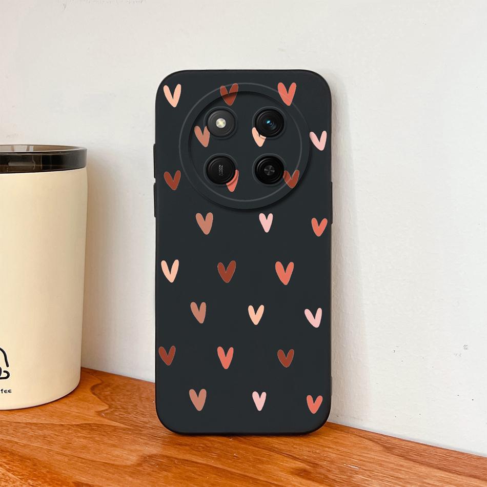 

For Honor Magic 7 Lite Case Heart Butterfly Liquid Silicone Camera Protection Soft Back Cover For Magic7 Lite Anti Drop Fundas HONOR Magic7 Lite