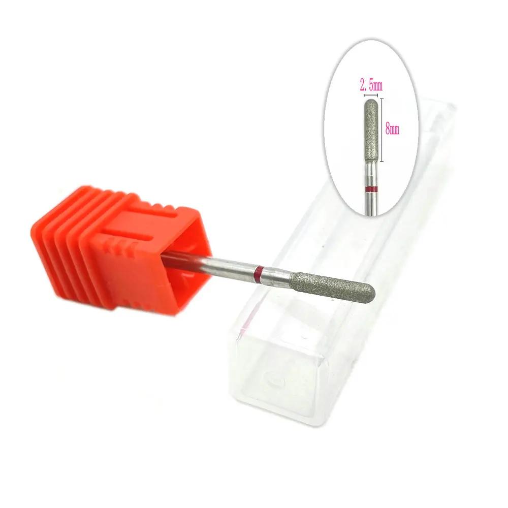 20pcs Diamond Nail Drill Milling Cutter for Manicure Rotary Bits Cuticle Clean Accessory Dental Diamond Burs Polisher 2.35mm