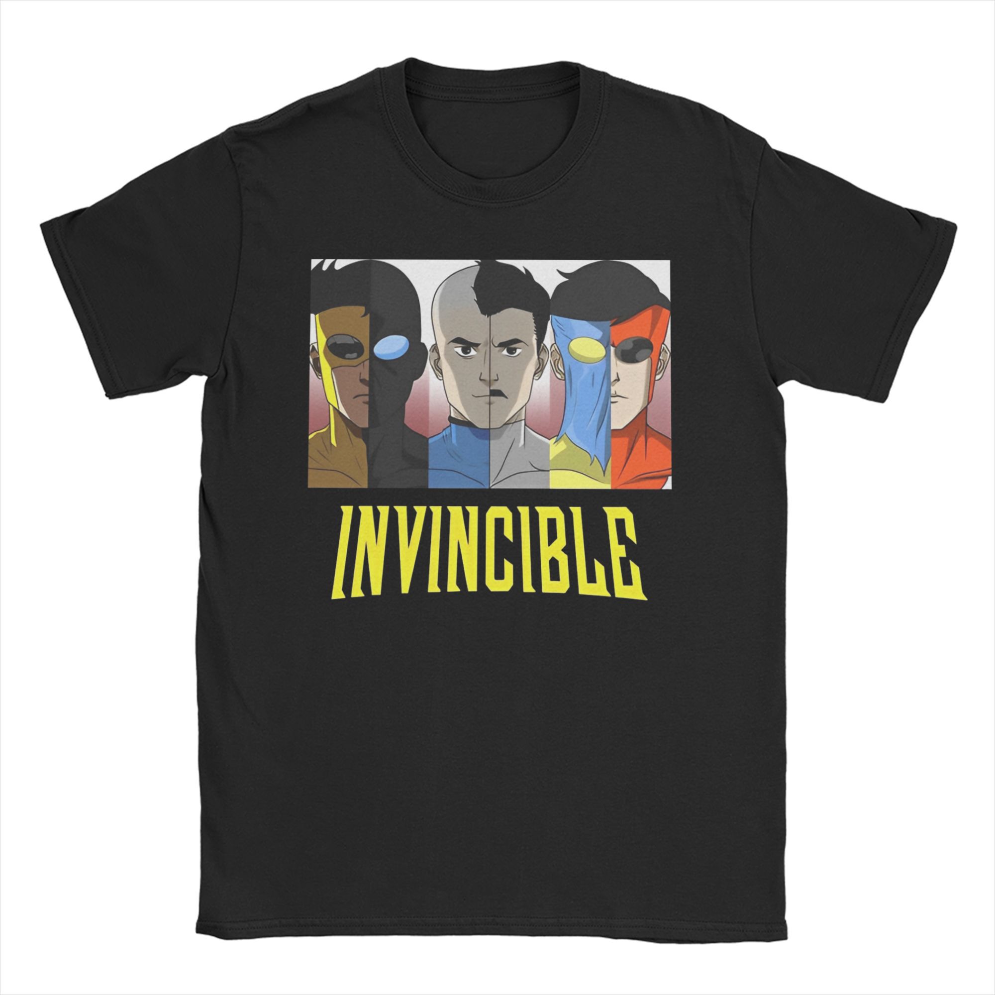 Comfortable season All Seasons Invincible Bloedspetter Logo T-shirt Voor Unisex Volwassenen Anime Puur Katoen T-shirts Korte Mouw Kleding M