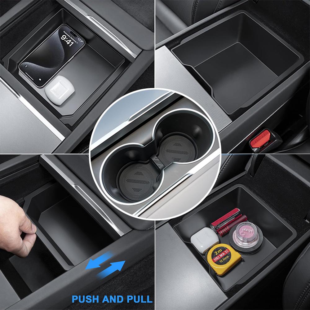 Storage Box For Tesla Model Y Juniper Model 3 Highland Accessories Center Console Organizer Armrest Box For Model 3/Y 2026