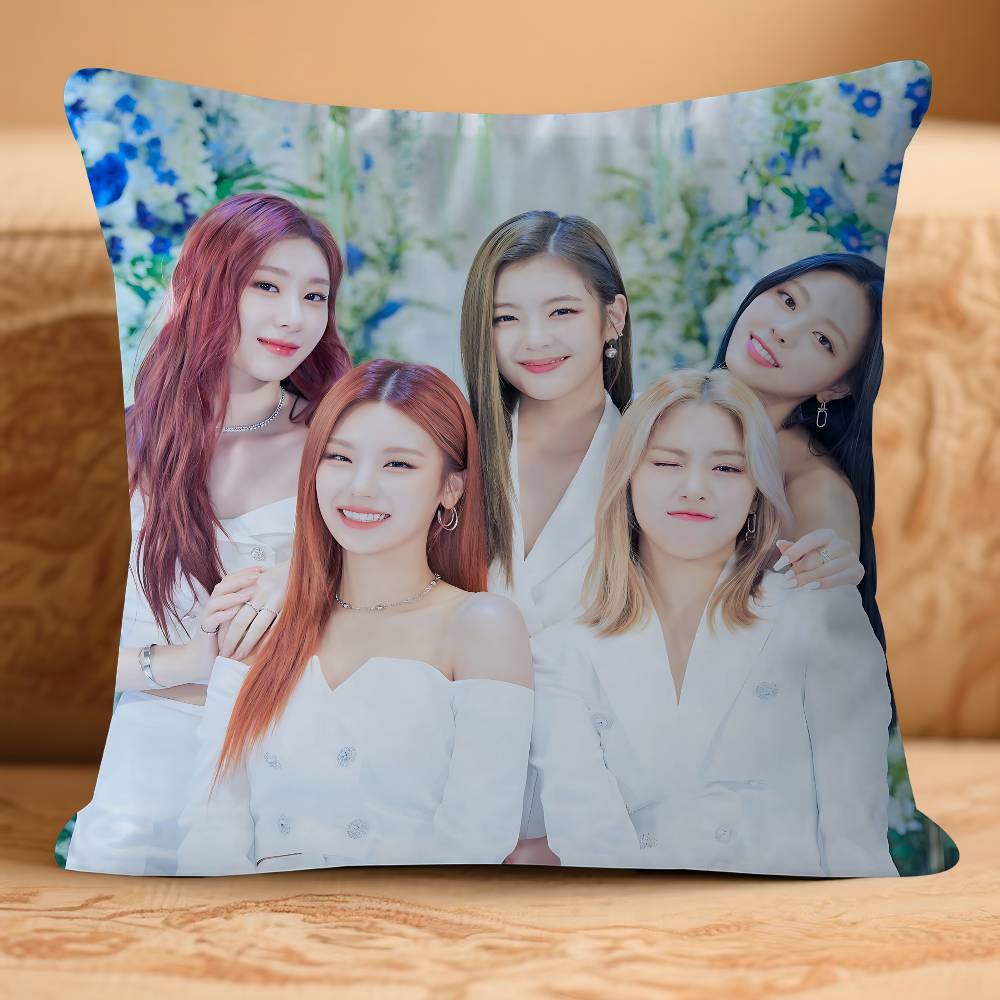 KPOP Group-I-ITZYS Pillow Cushion Cover Pillowcase Living Room Sofa Home Decor Customized