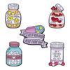 Medicine Bottle Desig Pins Acrylic Badges Brooch Lapel Pin For Women Clothes On The Backpack Accessories Jewelry
