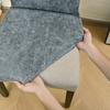 1PC New Velvet Fabric Chair Cover Super Soft Chair Covers For Dining Room Luxurious Office Seat Cases Stretch For Banquet Home D