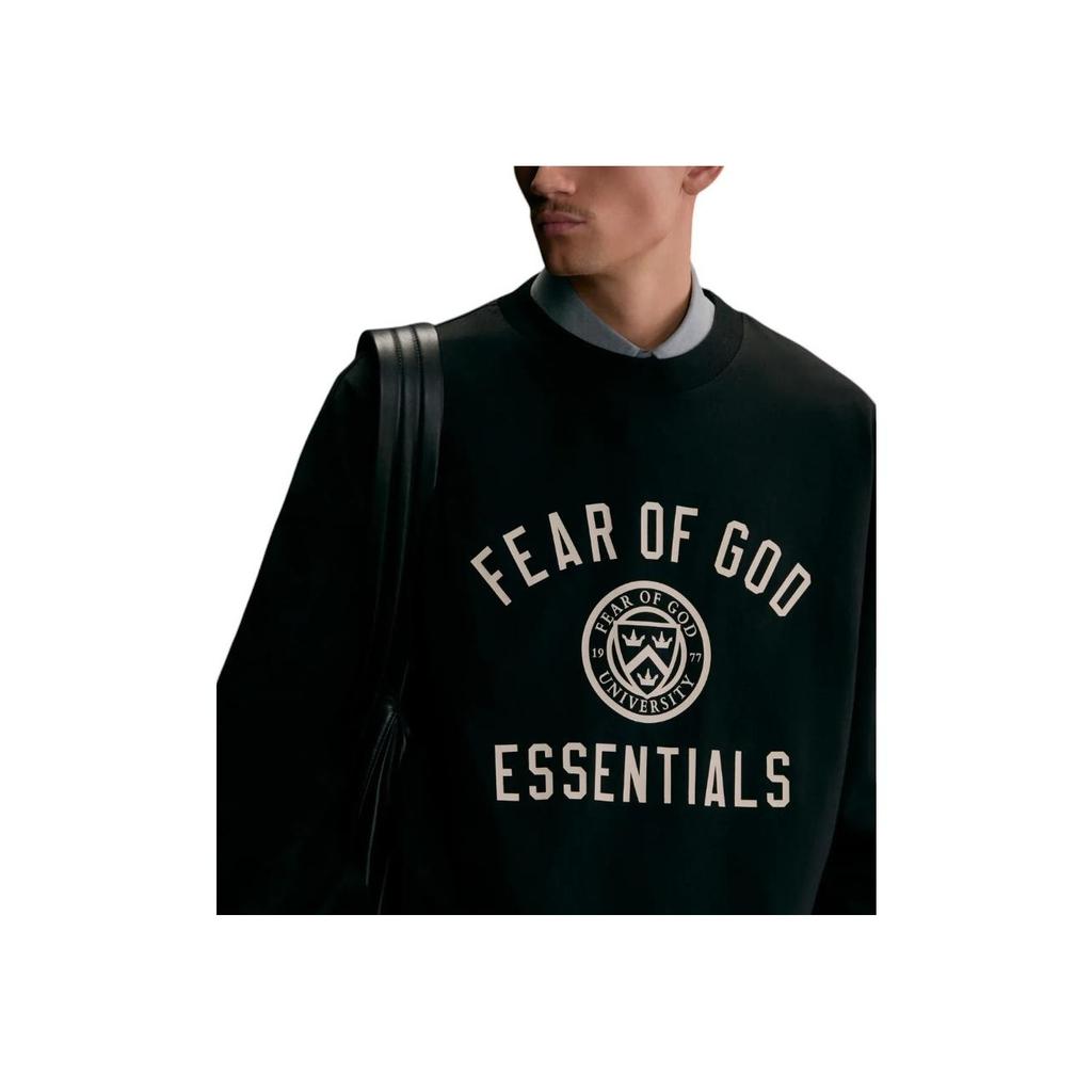 Fear of God Essentials Jersey Long-Sleeve Tee Black Men Tops 125HO244200F