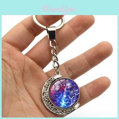 Naruto Keychain Anime Merchandise Double-sided Spinning Metal Key Ring Gift