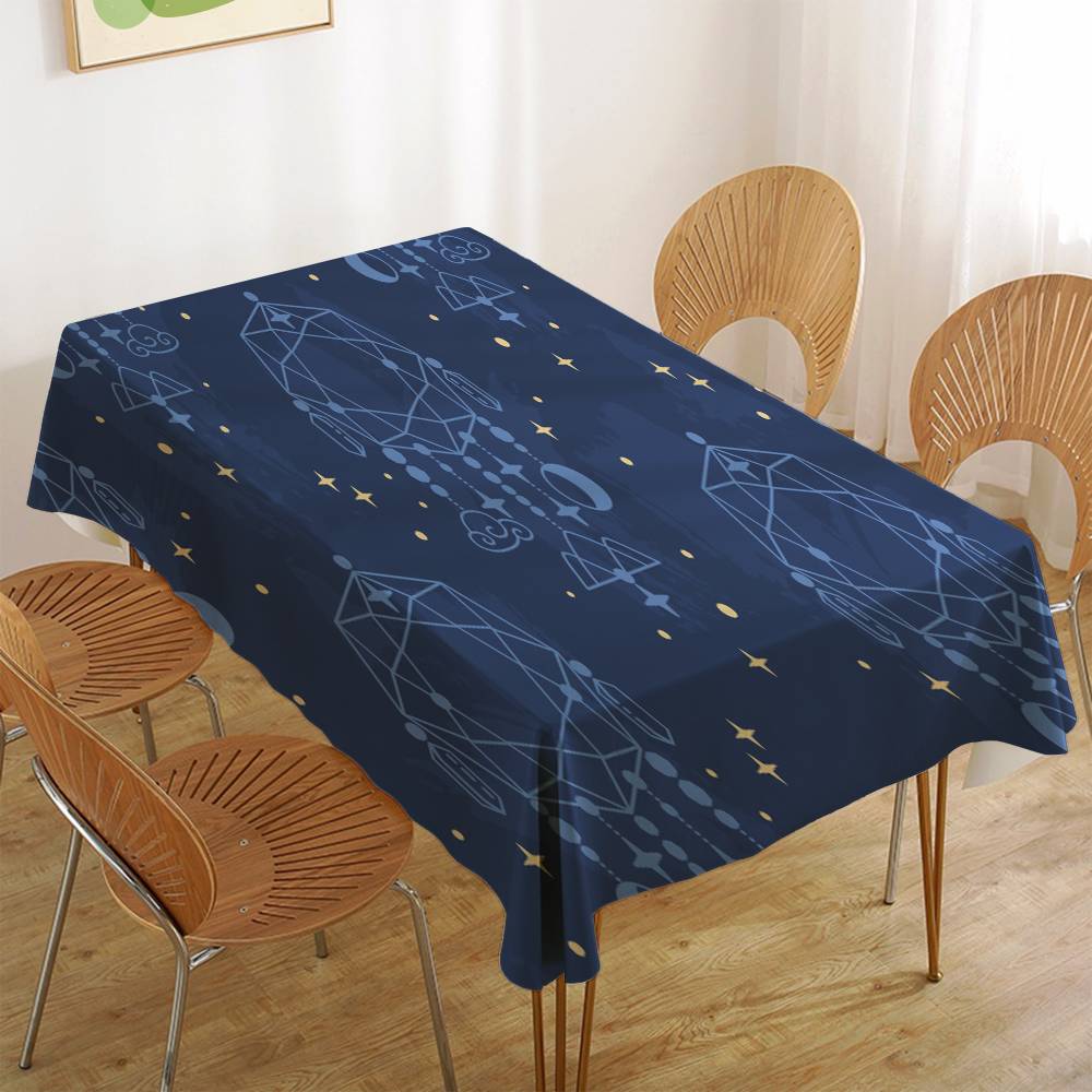 Constellation Element Printed Tablecloth - Waterproof For Farmhouse Kitchens, Dining & Wedding Decor
