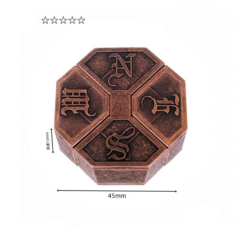 Kid Educational Puzzle Toy Luban Lock Alloy Logic Puzzle Chinese Play Classical