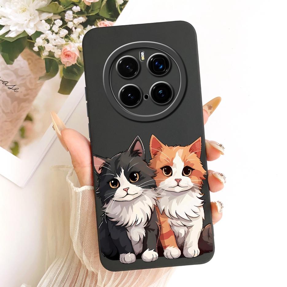 Für Honor Magic 7 Pro 5G Hülle PTP-AN10 Niedliche Katze Ente Cartoon Hülle Weiches TPU Mattes Handyhülle Für Honor Magic 7 Magic7 Pro Fundas