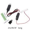 2M USB Type C To AM3/LR6/AA Dummy Battery Power Cable With Switch for Radio LED