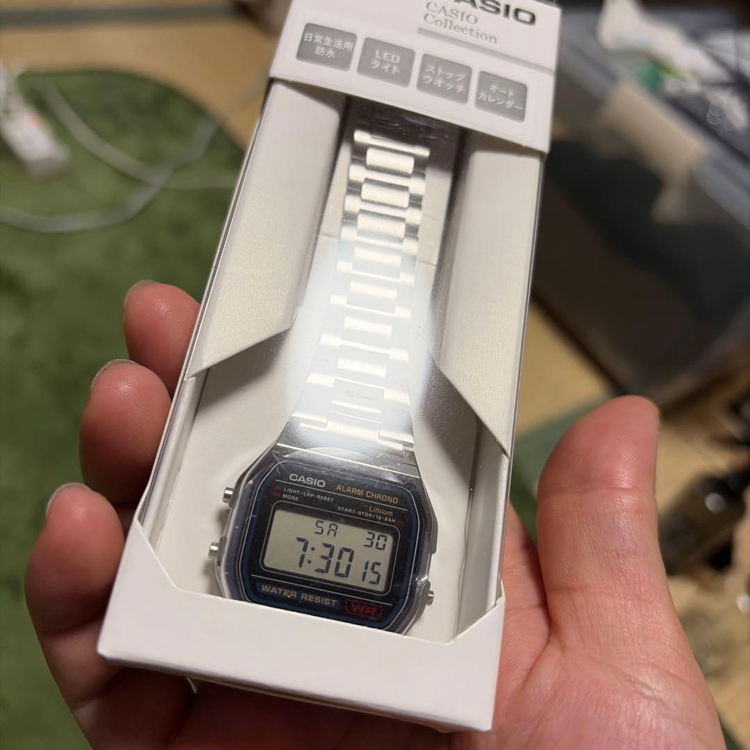 CASIO watch A158WA-1JH new