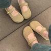 Yellow Shoes Women's New Spring and Summer Single Shoes Flat Mary Jane Women's Shoes Retro