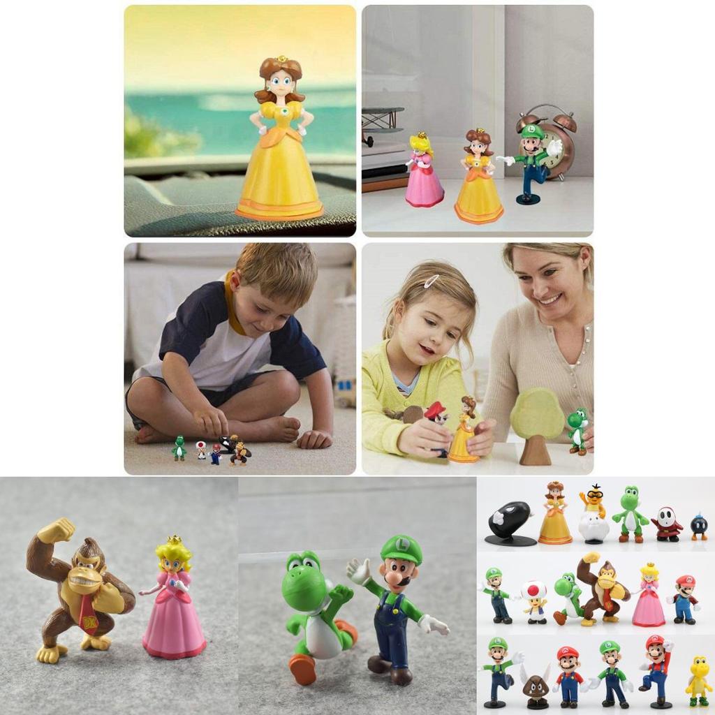 Super Cute Super Mario Action Figure Toy Set For Collection And Decoration In Your Home