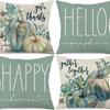 New Thanksgiving Holiday Print Pillow Pillow Sofa Bedside Home Pillow Case Waist Cushion Cover
