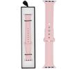 New GlacierX Silicone Synthwave Pale Pink Smartwatch Strap for Apple Watch 38/40/41mm Pink