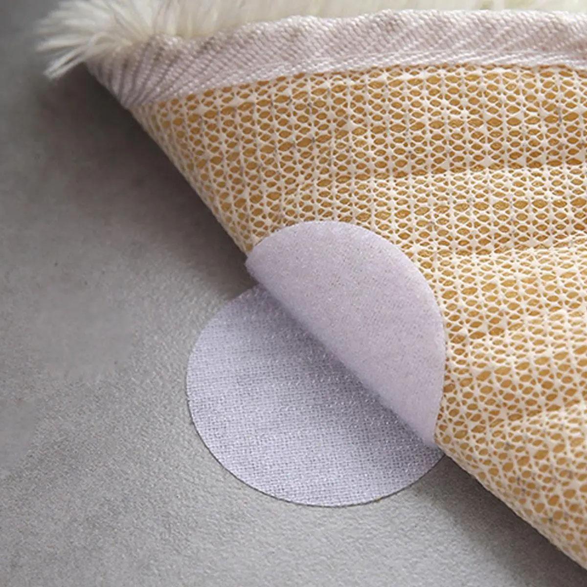 

10pcs-Foot Pad Fixing Sticker Double-sided Adhesive Circular Square Carpet Pad Fixing Sticker 50mm белый