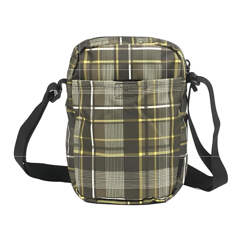 Nike Plaid Print Polyester Shoulder Bag Unisex bags Brown BA3124-210