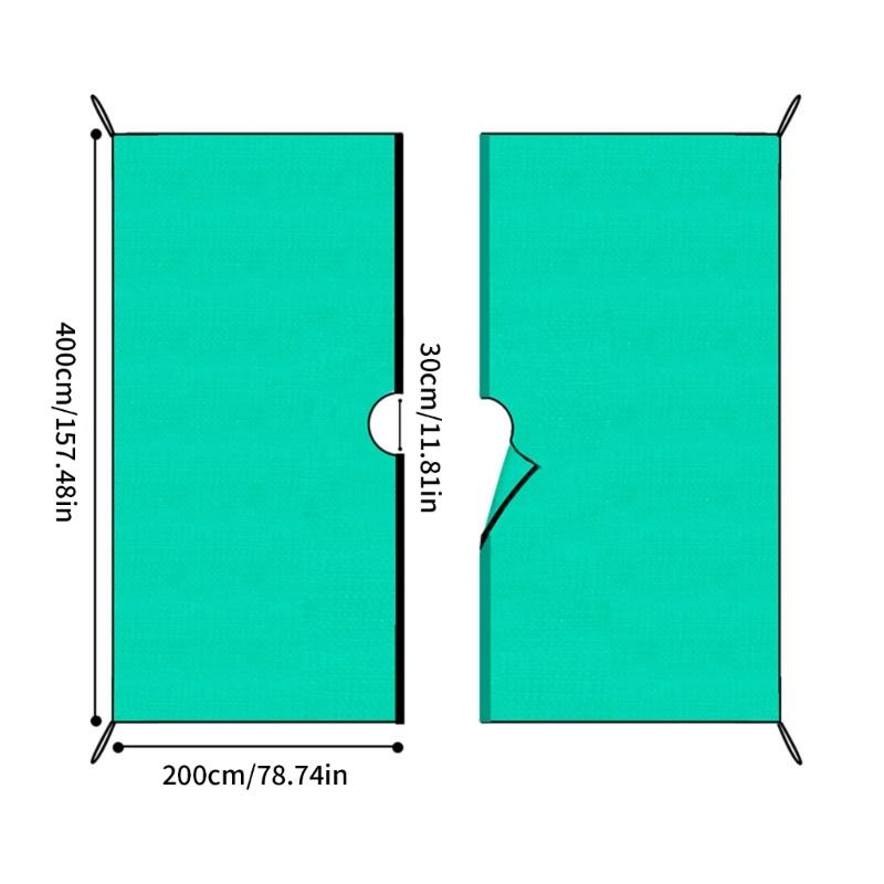 Pflanzenabdeckplane für den Außenbereich, Laubauffangmatte, leicht zu reinigen, Gartendecke, Astschnitt-Reinigungsmatte, faltbare Gartentarp